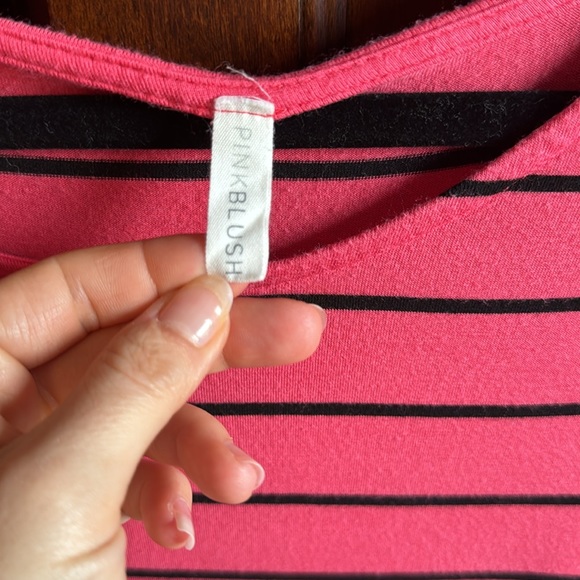 Pinkblush Pink Maternity Rouged Top - Picture 4 of 4